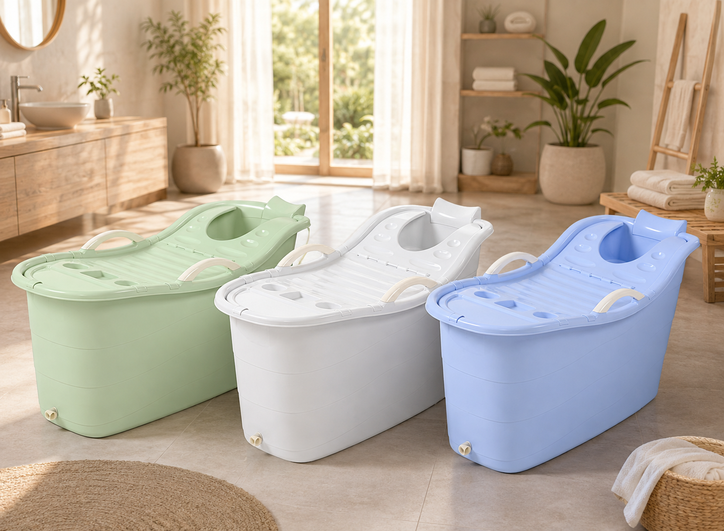 Deal Donkey - Zitbad Voor Volwassenen - Badkuip - Bath Bucket- Ijsbad - Ice Bath - 117 X 58 X 63 Cm - 320 L Deal Donkey - Zitbad Voor Volwassenen - Badkuip - Bath Bucket- Ijsbad - Ice Bath - 117 X 58 X 63 Cm - 320 L