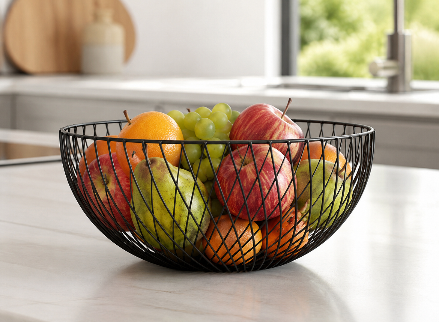 Deal Donkey - Xemm Design Fruitmand - Draadmand - 25 X 12.5 Cm - Zwart