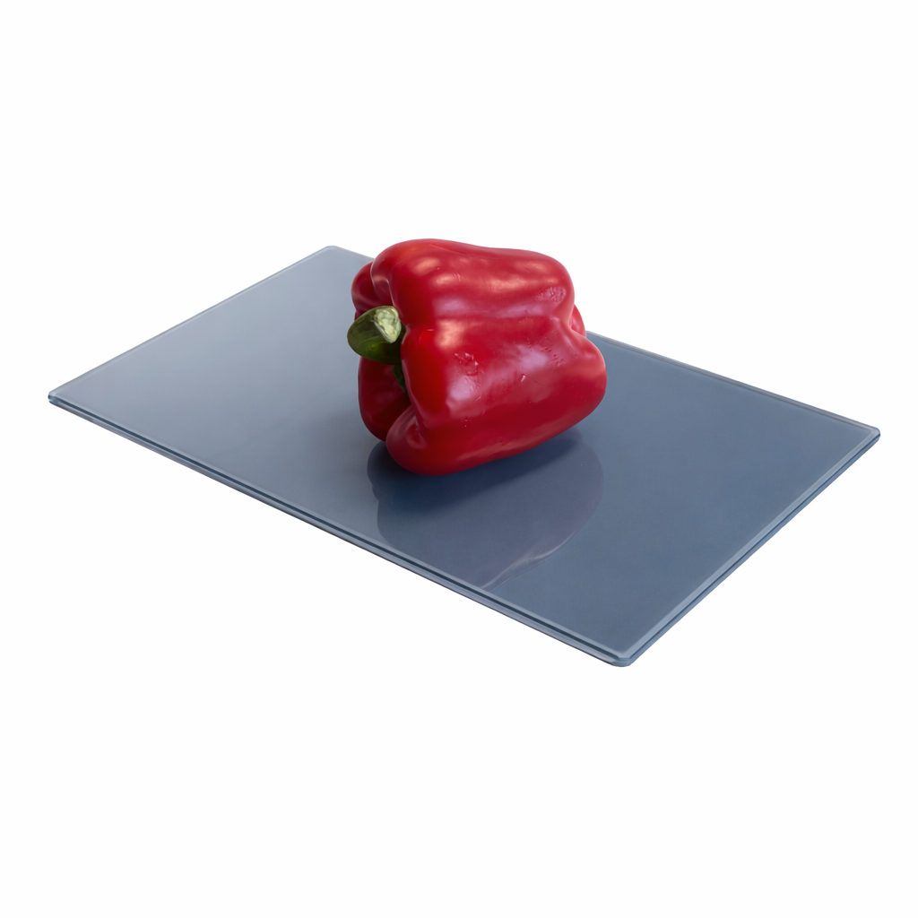 Michelino Glazen Snijplank - 20 x 30 cm - Glassnijplank - Snijplank van Glas - Hygiënisch en Hittebestendig - Blauw