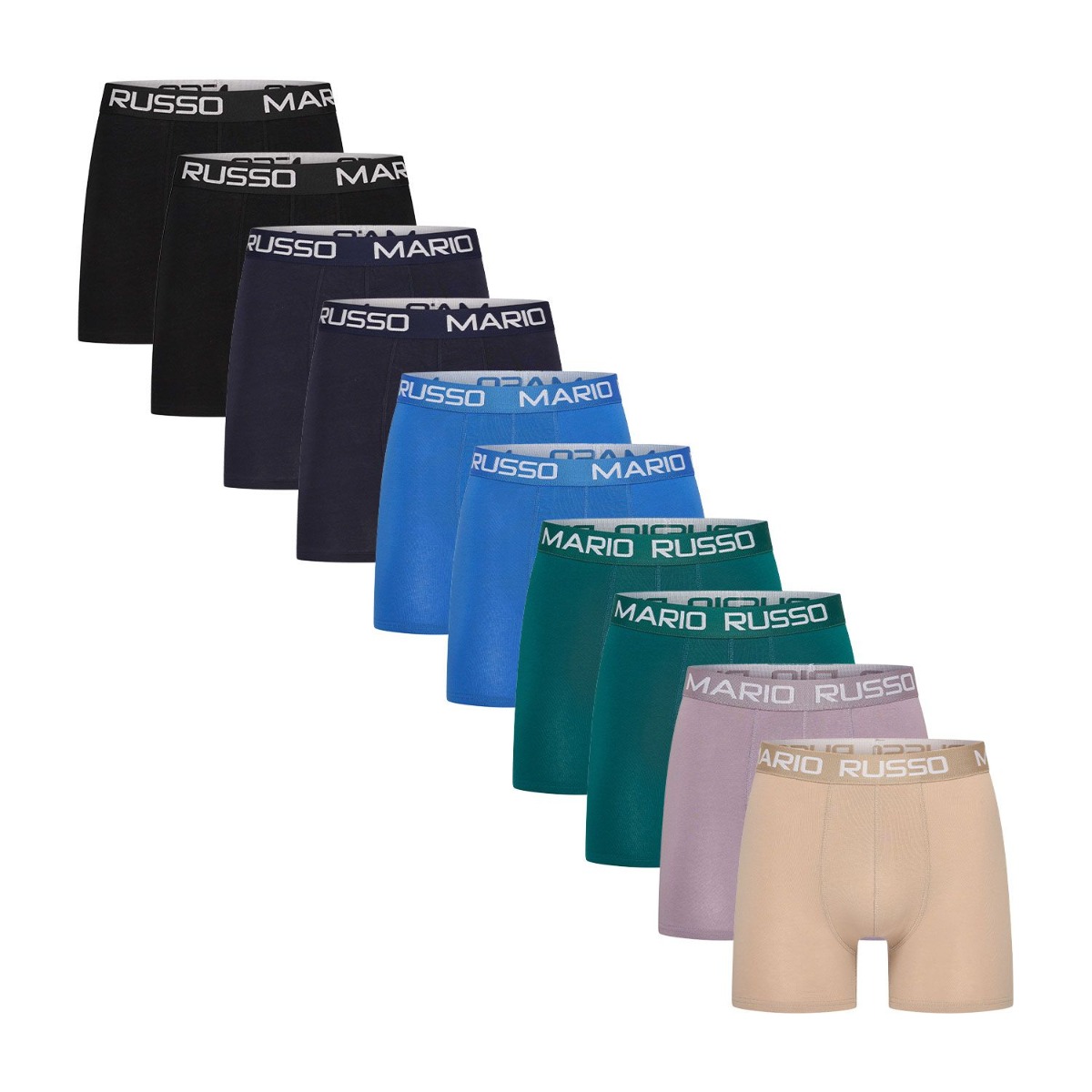 Deal Donkey - 10 Pack - Mario Russo Boxershorts Style - Heren Ondergoed