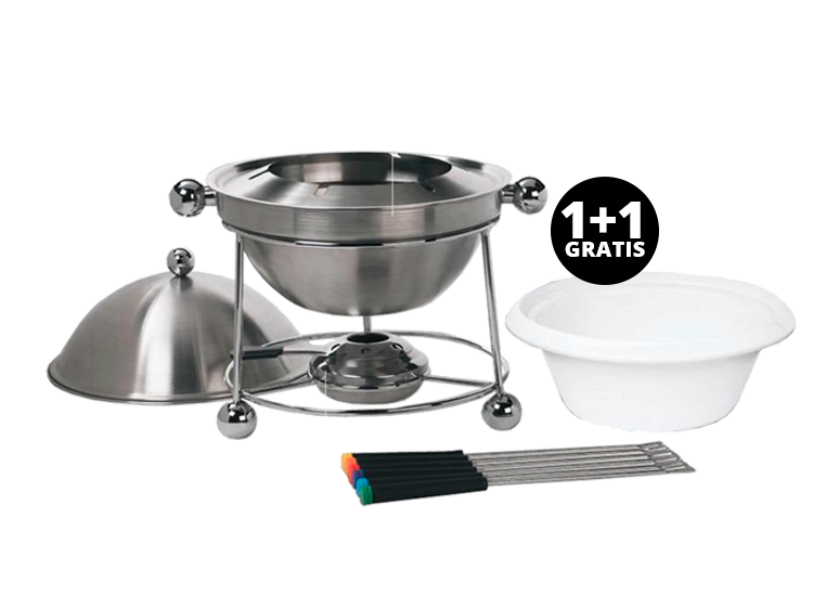 Chafing Dish warmhoudbak RVS 37cm 1+1 Gratis Dealdonkey