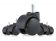 Fedec Bureaustoel Reservewielen - Zwart - 11mm / 50mm - Voor harde vloeren