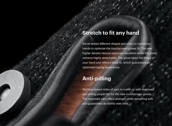 Mujjo Touchscreen Handschoenen - Zwart
