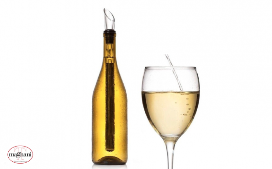  Magnani wijnkoeler sticks - 2 koelers & 1 schenktuit - Direct je wijn, rosé of champagne ijskoud serveren