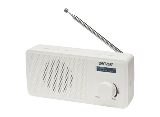Denver DAB-41 draagbare radio - wit