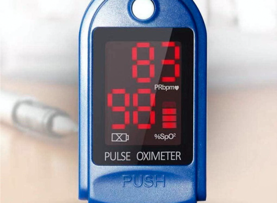 Digitale Pulse Oximeter - Saturatiemeter - Zuurstofmeter - Blauw