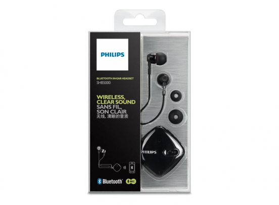 Philips Bluetooth Headset - In-Ear - Zwart