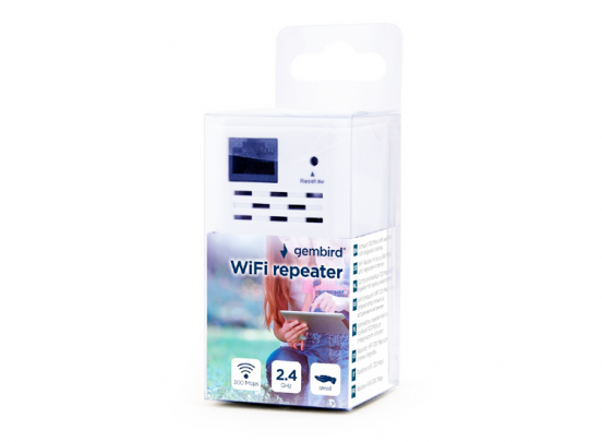 Gembird Wi-Fi Repeater WNP-RP300-03 - Wifi extender - 300Mbps - Wit