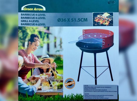 Compacte Houtskoolbarbecue - Met verstelbare grill - Perfect om mee te nemen!