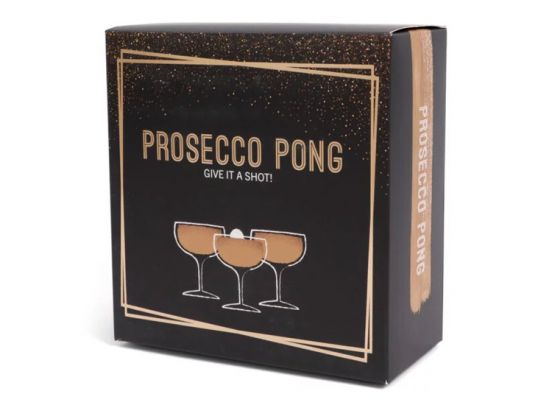 SENZA Prosecco Pong Spel - 12 glazen & 3 ballen