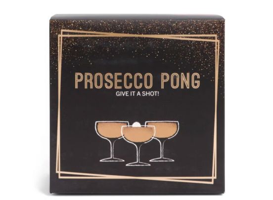 SENZA Prosecco Pong Spel - 12 glazen & 3 ballen