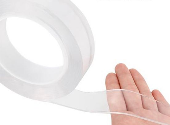 Herbruikbaar dubbelzijdig nano tape - 3 Meter - Transparant