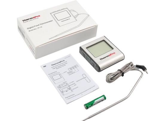 Professionele Digitale Vleesthermometer - Met Timer & Alarm - Perfect Vlees uit de Oven & BBQ!