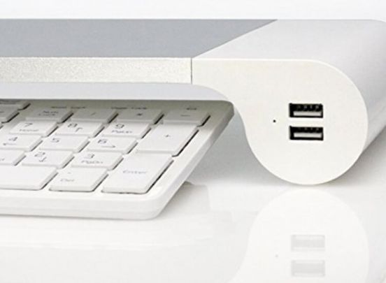 Soundlogic space bar - Monitorstandaard met 4 USB laadpunten