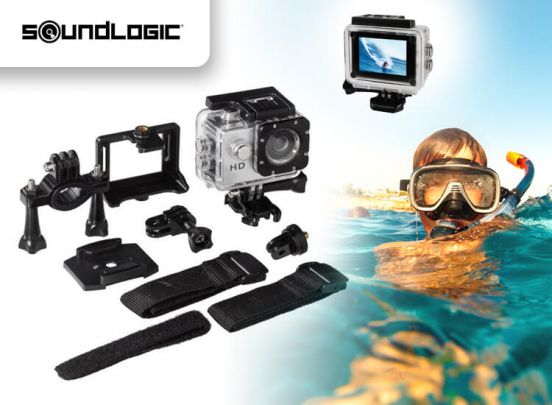 Soundlogic Action Pro 1080P Ultra HD Sports Camera - waterproof