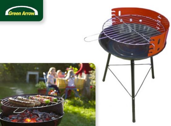 Compacte Houtskoolbarbecue - Met verstelbare grill - Perfect om mee te nemen!