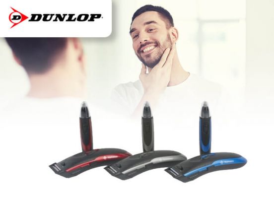 Dunlop 2-1 heren verzorgingsset - Baardtrimmer en Neustrimmer 