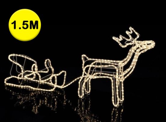 wetenschappelijk Noord nauwkeurig reindeer with sled | Dealdonkey
