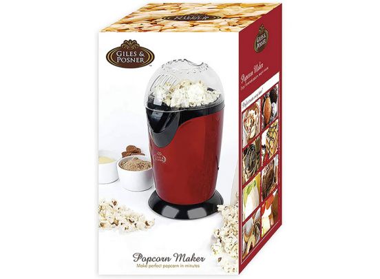 Giles & Posner Popcornmaker - 1200W - Popcorn in 3 minuten