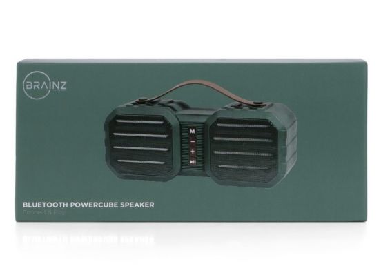 BRAINZ Power Cube Speaker Groen 38575
