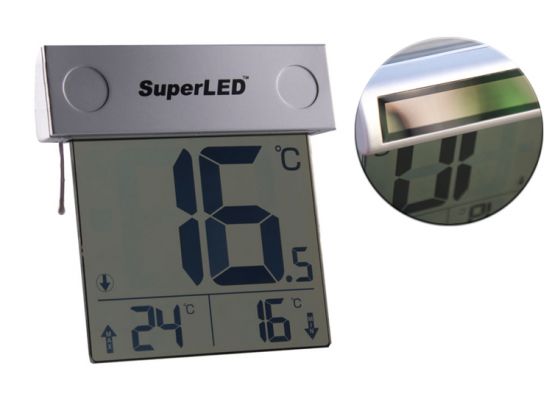SuperLED Solar Raamthermometer