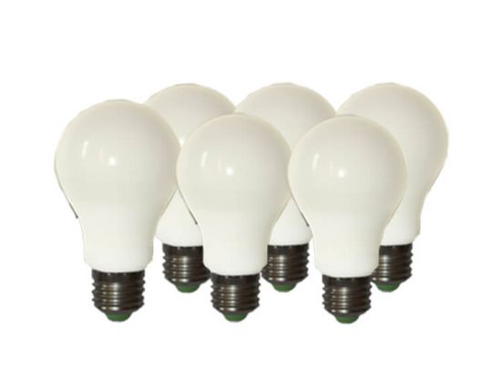Quintezz set van 6 dimbare led-lampen E27- Warm-witte verlichting