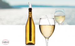 Magnani wijnkoeler sticks - 2 koelers & 1 schenktuit - Direct je wijn, rosé of champagne ijskoud serveren