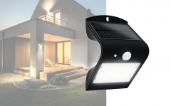 Luceco LED zonnelamp met bewegingsmelder 1,5 W zwart