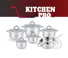 Kitchen Pro KP-1251 - 12-delige pannenset