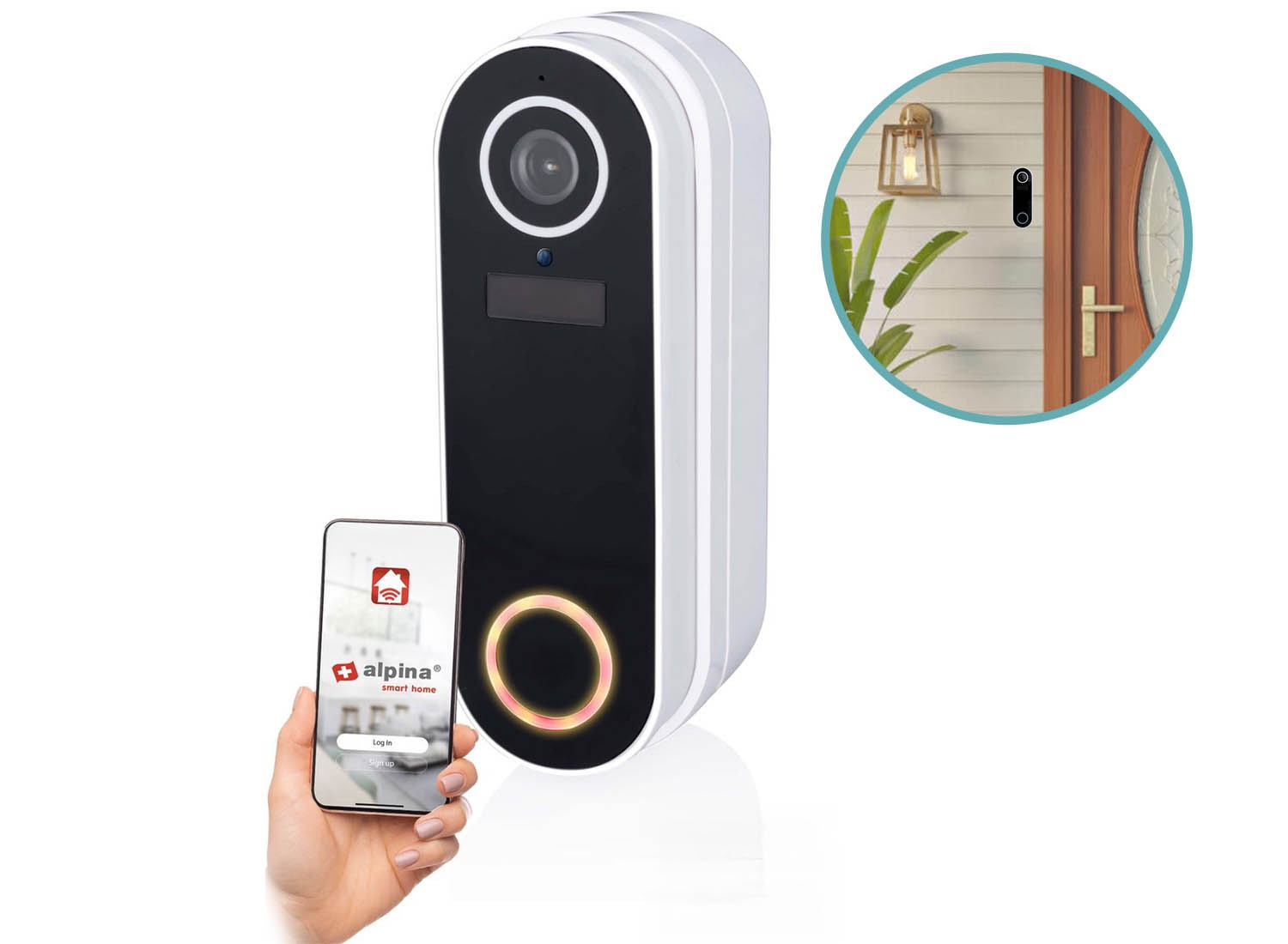 Deal Donkey - Alpina Smart Home Draadloze Video-Deurbel Met Camera En Wifi