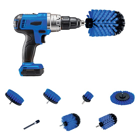 Nexxt 7-Delige Borstelset Voor Boormachine - Exclusief Boormachine