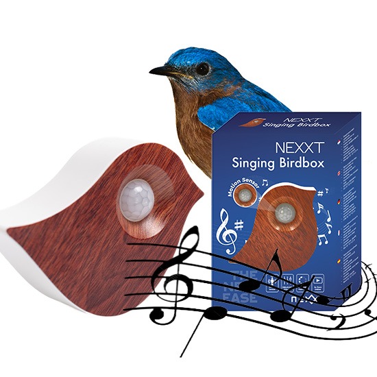 Nexxt Vogelgeluiden Vogel - Met Sensor - Hout
