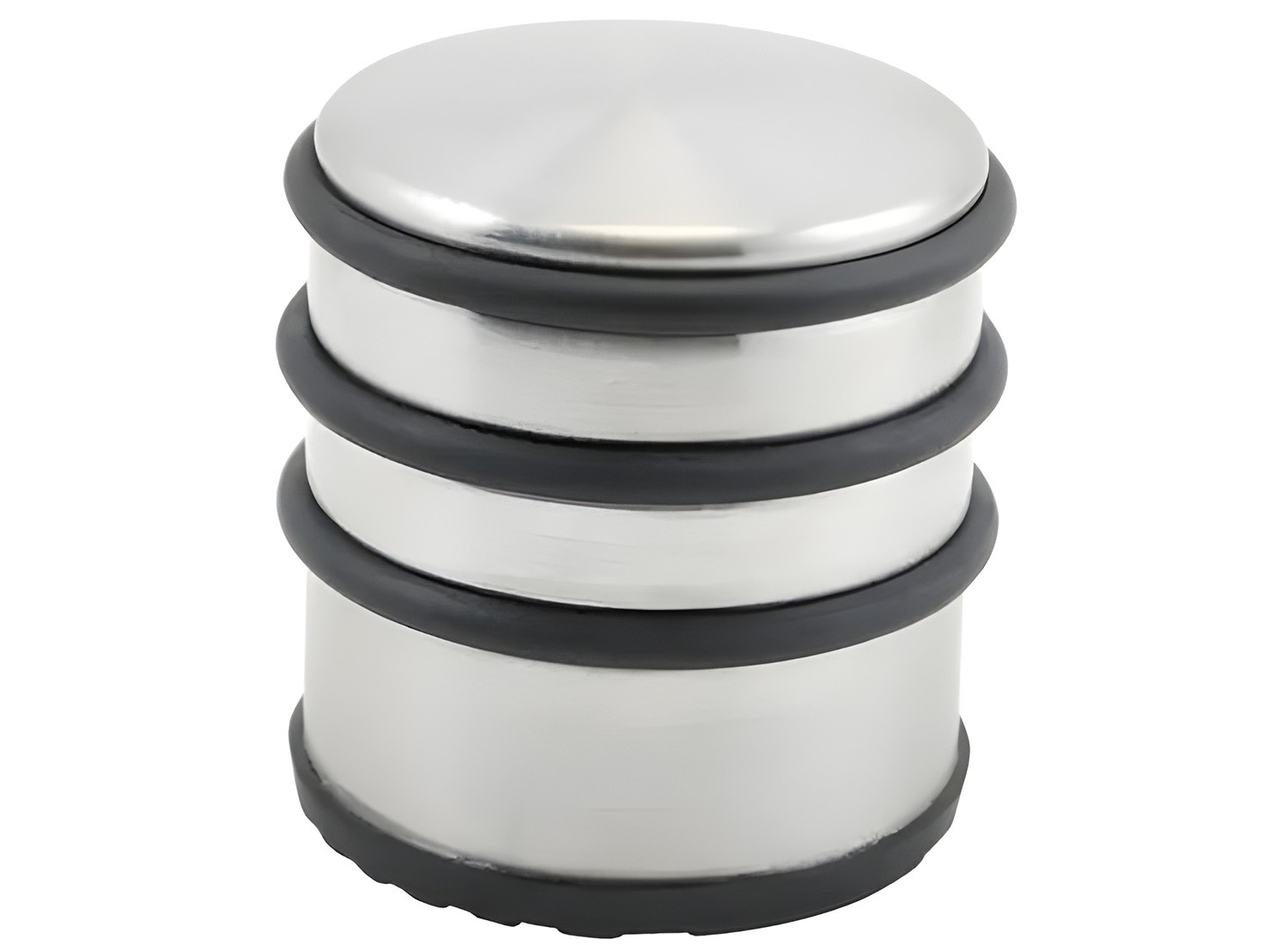 GS deurstopper - Ø7,5 x 8 cm - 1 kg - RVS