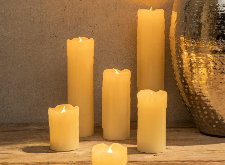 Haushalt 55047 - Kaarsen - vlamloos - LED - set van 6 stuks