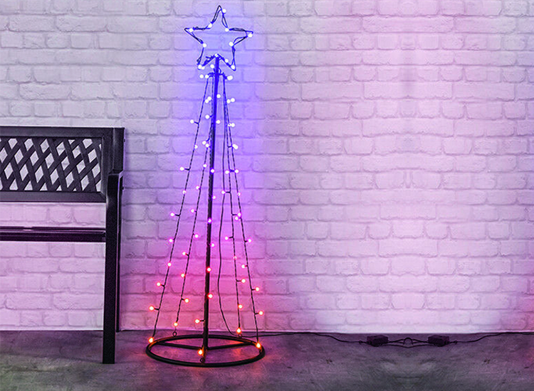 LED Kerstboom RGB kerstverlichting 100 cm