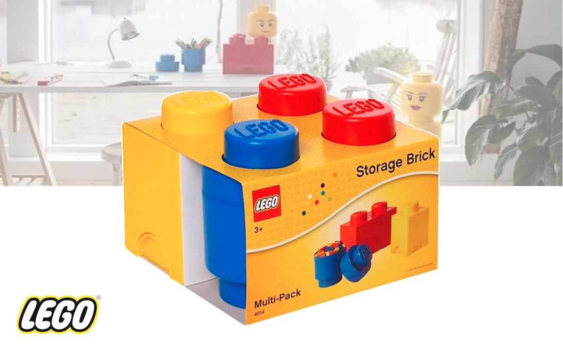 DealDonkey LEGO Storage Opbergbox - Set van 3 stuks aanbieding DealDonkey LEGO Storage Opbergbox - Set van 3 stuks aanbieding