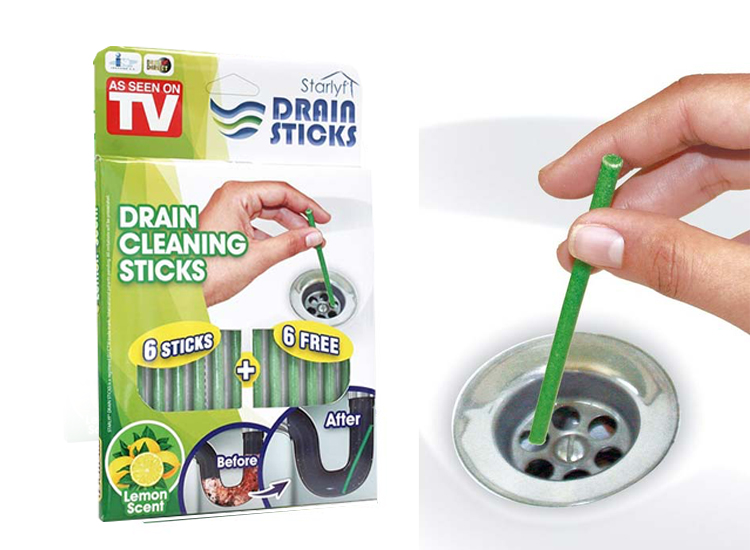 Starlyf Drain sticks 12 Pack Afvoer Ontstopper sticks Gootsteenontstopper Sticks