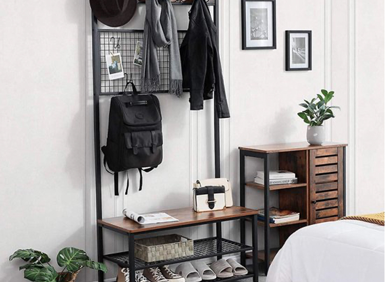 iBella Living - Garderoberek met Kapstok - Industrieel Design
