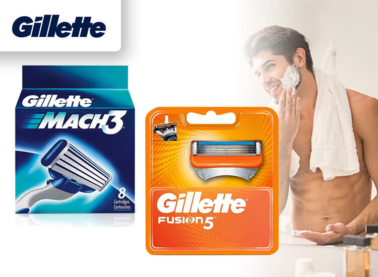 DealDonkey-Gillette Scheermesjes - Fusion of Mach 3 - 8-pack-aanbieding DealDonkey-Gillette Scheermesjes - Fusion of Mach 3 - 8-pack-aanbieding