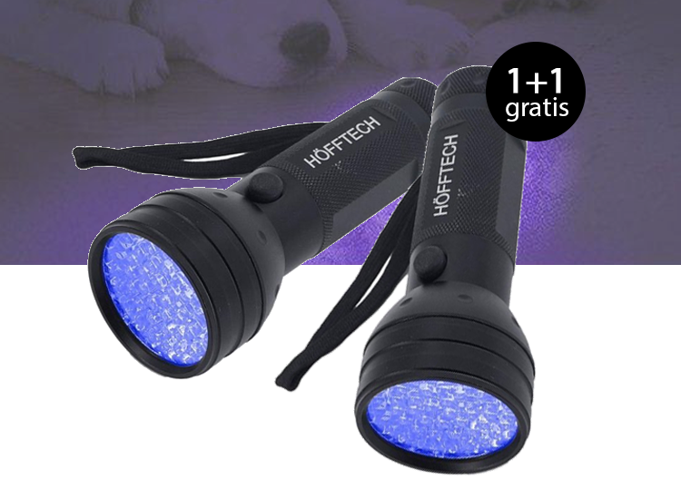 Höfftech Zaklamp UV licht - 1+1 Gratis