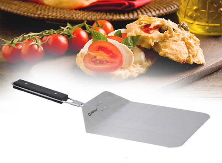 Alpina Pizzaschep - Inklapbaar - RVS - 25x24cm