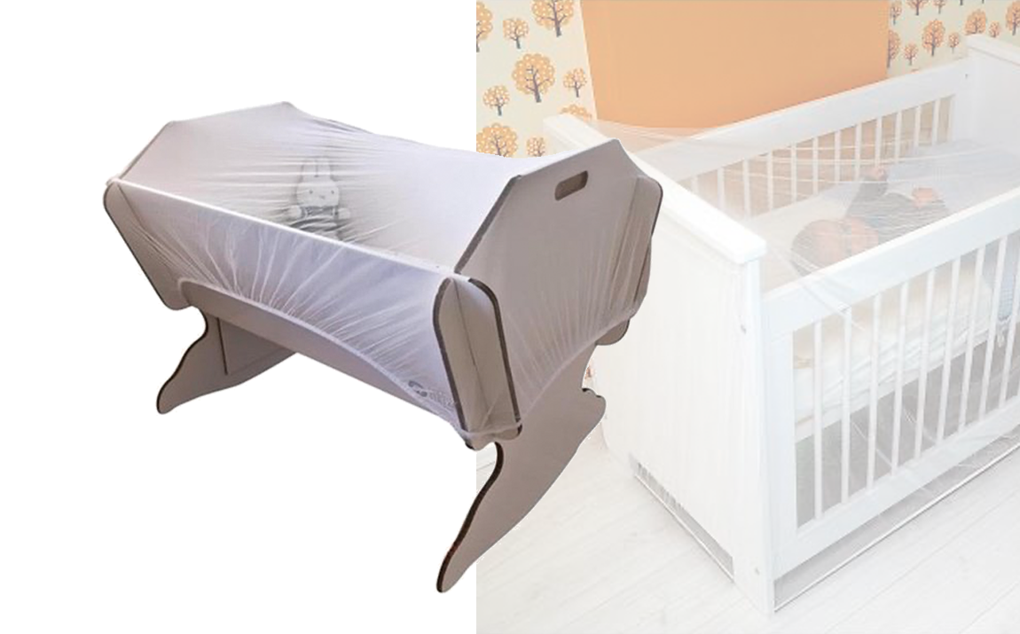 Muggennet - Geschikt voor babybox & Wieg - 145 x 74 x 82.5 cm