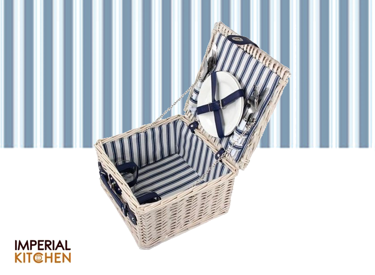Picknickmand 2-pers - Wit