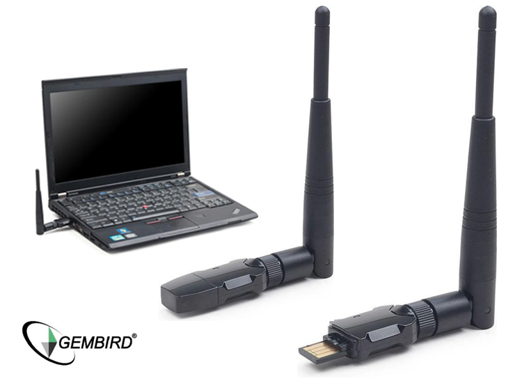 Gembird WNP-UA300P-01 - Wireless Netwerkadapter - 300Mbps