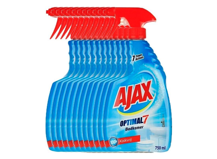 Ajax Optimal 7 - Badkamer - 12 x 750ml - Voordeelverpakking