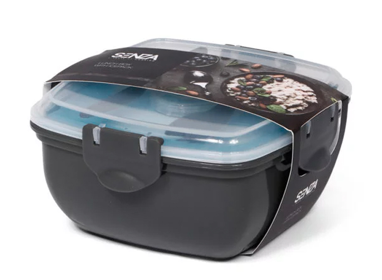 SENZA Lunchbox Met Koelelement Grijs