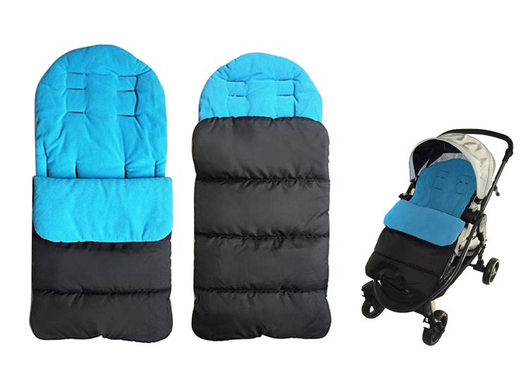 Fedec Comfortbag Voetenzak - Babywagen - wandelwagen - Buggy - Blauw