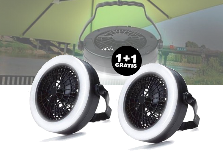 Benson ventilator met led verlichting 1+1 Gratis