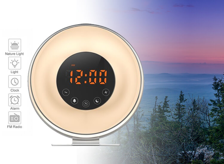 Sunrise Wake Up Light wekkerradio 6639F - Word wakker met de zonsopgang