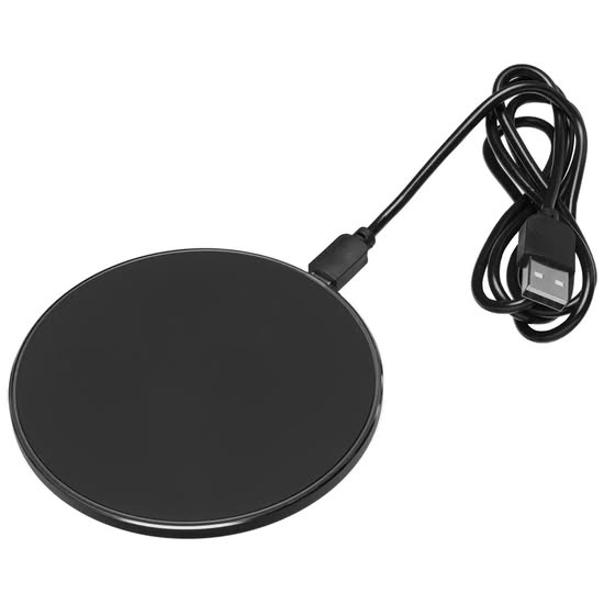 Sumajo Wireless QI Oplader - Aluminium 15W Fast Charge - Zwart